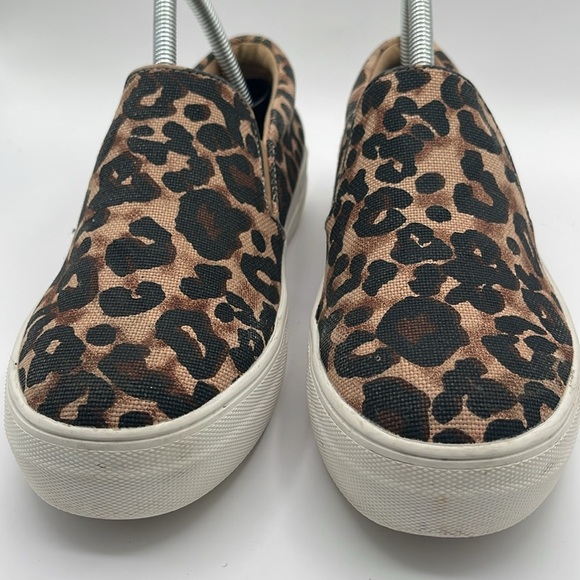 Steve Madden Leopard Print Brown and White Sneakers with Thick Sole Womens 8 M - Picture 5 of 8